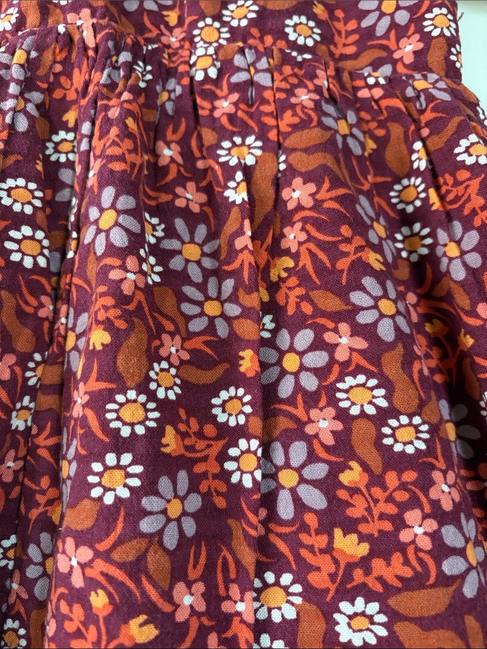 Cat & Jack Burgundy Floral Dress Size 4T - Picture 2 of 6